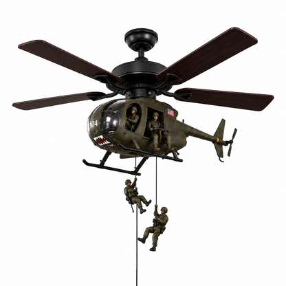Military Helicopter Ceiling Fan Pull