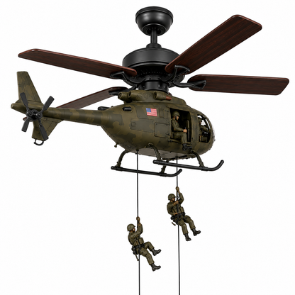 Military Helicopter Ceiling Fan Pull