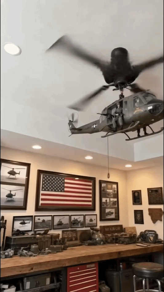 Military Helicopter Ceiling Fan Pull